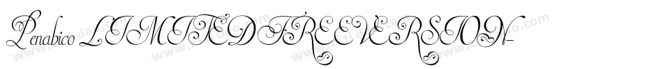 Penabico LIMITED FREE VERSION字体转换